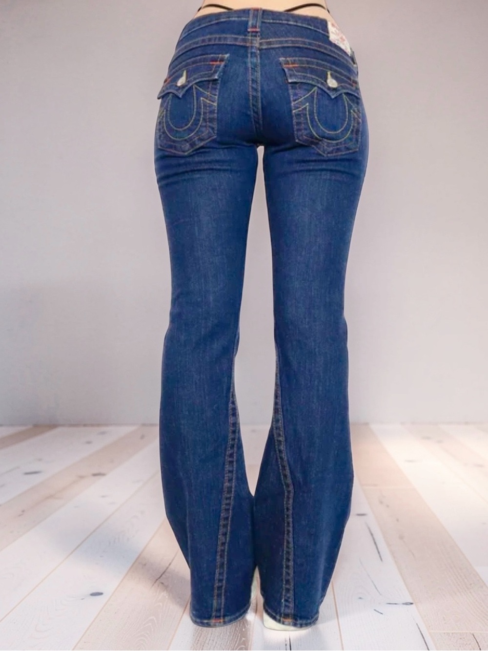 VTG Y2K TRUE RELIGION LOW RISE JOEY ROCK STAR JEANS -Sz 31